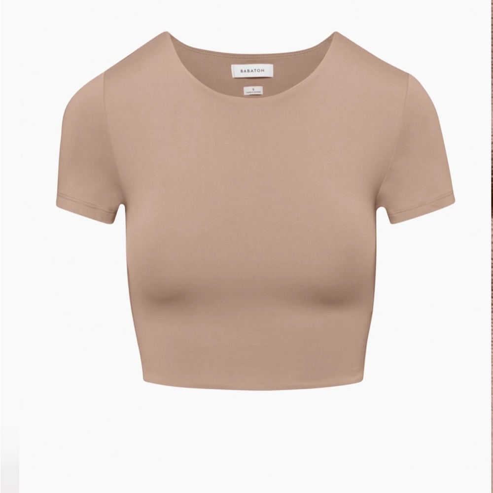 Babaton contour crew t shirt in grapevine